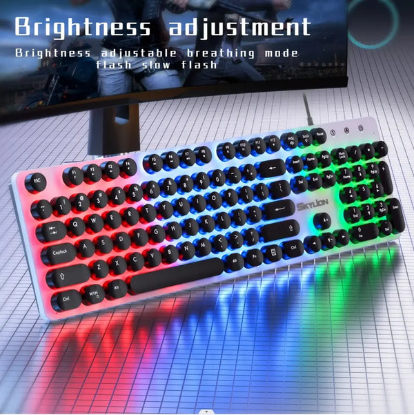 Gaming and Office Wired 104 Keys Membrane Keyboard